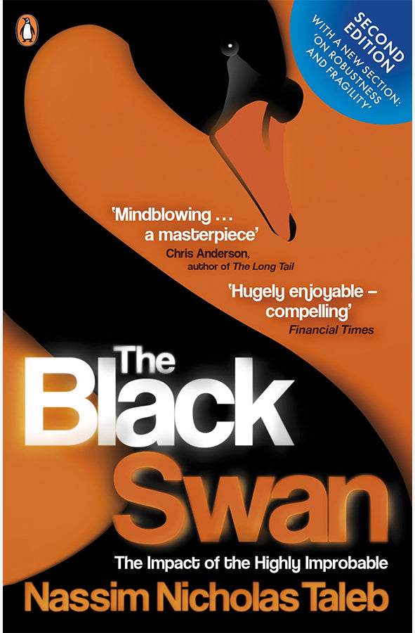 Book cover of The Black Swan by Nassim Nicholas Taleb at Wild and the Sage, Galle, Sri Lanka