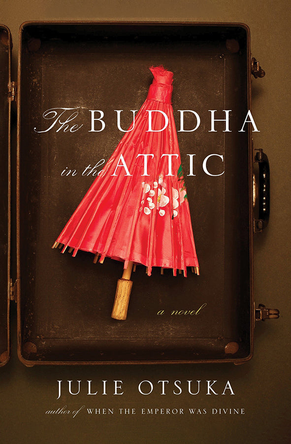 Book cover of The Buddha in the Attic by Julie Otsuka at Wild and the Sage, Galle, Sri Lanka