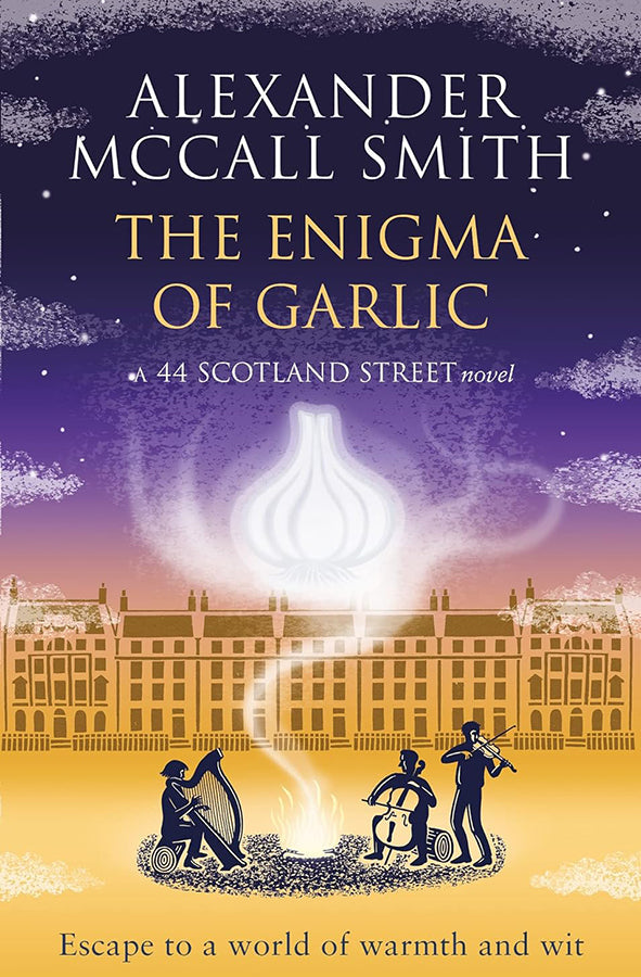Book cover of The Enigma of Garlic by Alexander Mccall Smith at Wild and the Sage, Galle, Sri Lanka