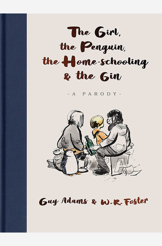 Book cover of The Girl, the Penguin, the Home Schooling and the Gin by Guy Adams at Wild and the Sage, Galle, Sri Lanka