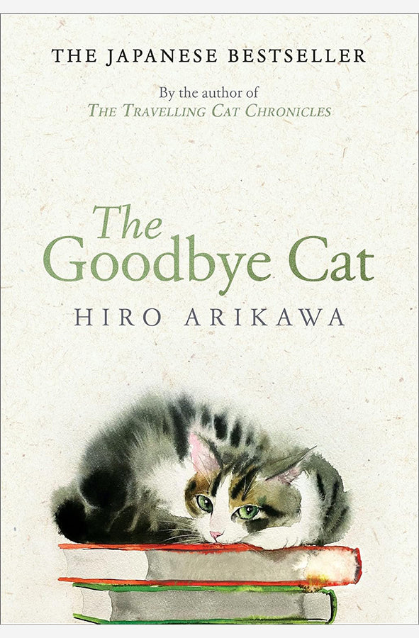 Book cover of The Goodbye Cat by Hiro Arikawa at Wild and the Sage, Galle, Sri Lanka