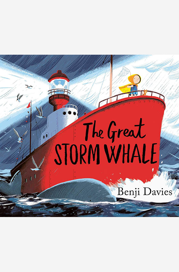 Book cover of The Great Storm Whale by Benji Davies at Wild and the Sage, Galle, Sri Lanka