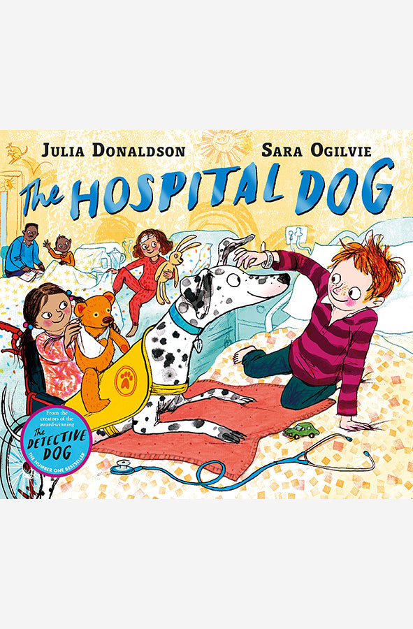 Book cover of The Hospital Dog by Julia Donaldson at Wild and the Sage, Galle, Sri Lanka