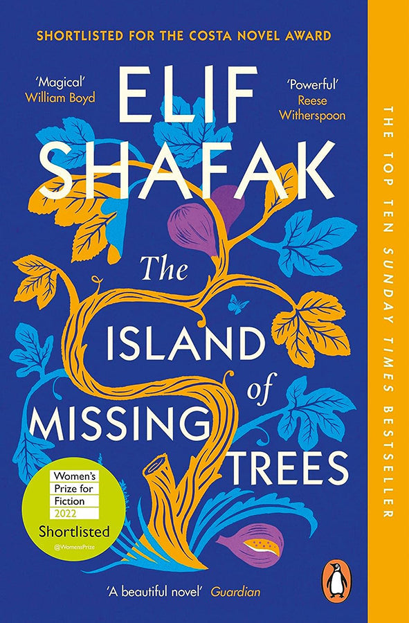 Book cover of The Island of Missing Trees by Elif Shafak at Wild and the Sage, Galle, Sri Lanka