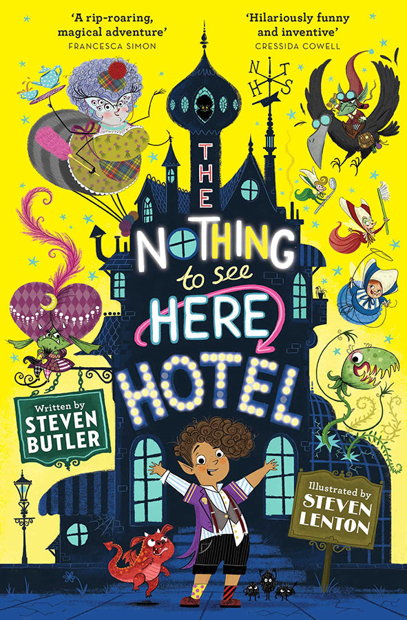 Book cover of The Nothing to See Here Hotel by Steven Butler at Wild and the Sage, Galle, Sri Lanka
