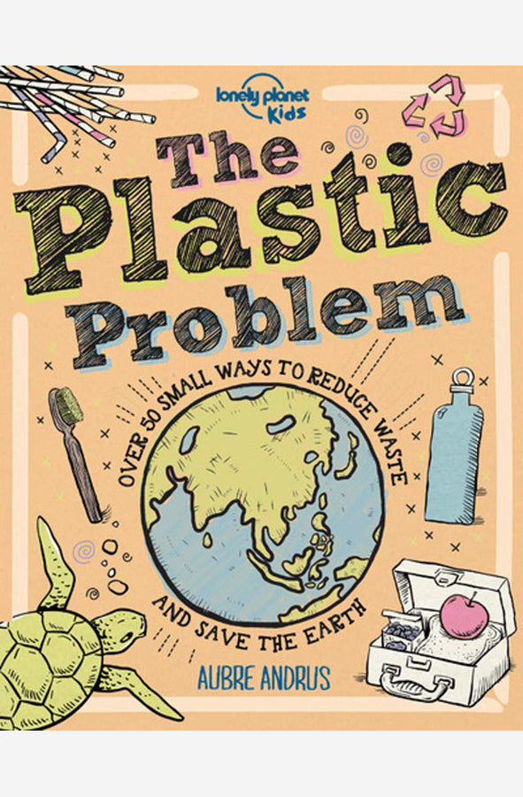Book cover of The Plastic Problem by Lonely Planet at Wild and the Sage, Galle, Sri Lanka