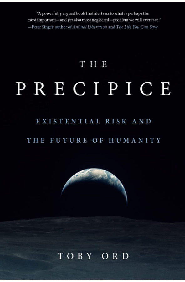 Book cover of The Precipice by Toby Ord at Wild and the Sage, Galle, Sri Lanka