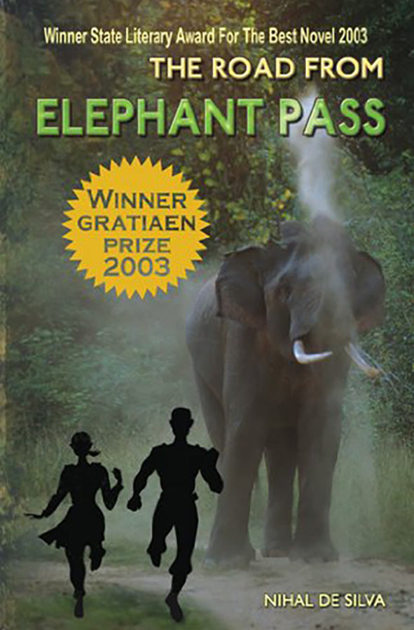 Book cover of The Road from Elephant Pass by Nihal De Silva at Wild and the Sage, Galle, Sri Lanka