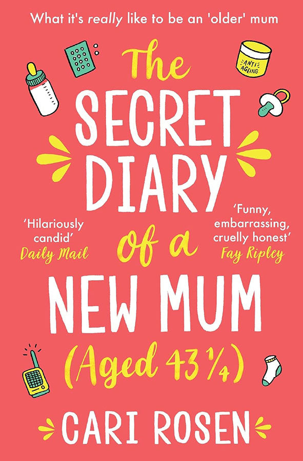 Book cover of The Secret Diary of A New Mum by Cari Rosen at Wild and the Sage, Galle, Sri Lanka