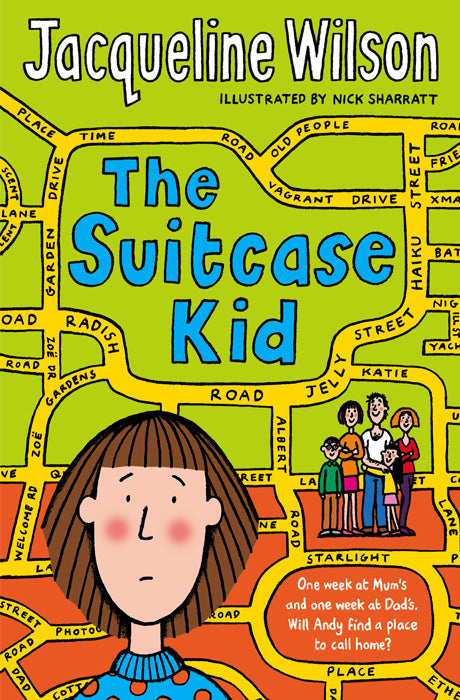 Book cover of The Suitcase Kid by Jacqueline Wilson at Wild and the Sage, Galle, Sri Lanka