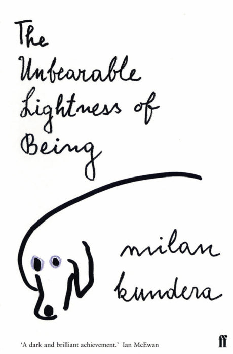 Book cover of The Unbearable Lightness of Being by Milan Kundera at Wild and the Sage, Galle, Sri Lanka