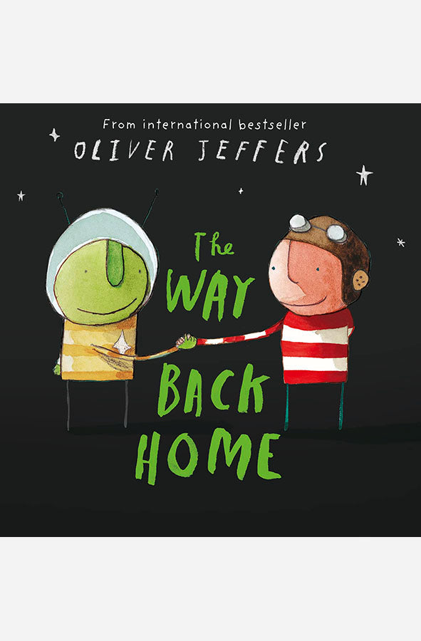 Book cover of The Way Back Home by Oliver Jeffers at Wild and the Sage, Galle, Sri Lanka