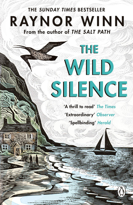 Book cover of The Wild Silence by Raynor Winn at Wild and the Sage, Galle, Sri Lanka