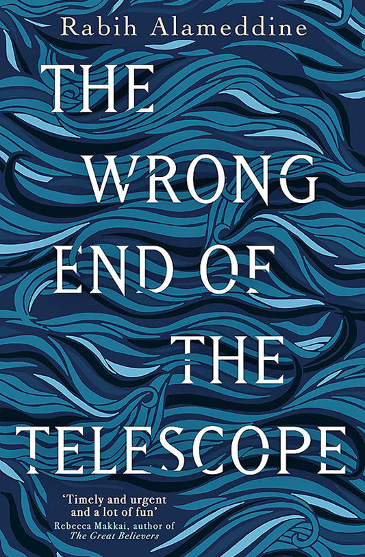 Book cover of The Wrong End of the Telescope by Rabih Alameddine at Wild and the Sage, Galle, Sri Lanka