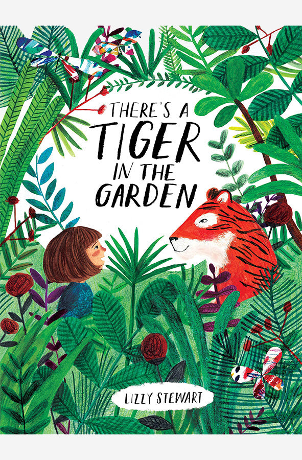 Book cover of There's a Tiger in the Garden by Lizzy Stewart at Wild and the Sage, Galle, Sri Lanka