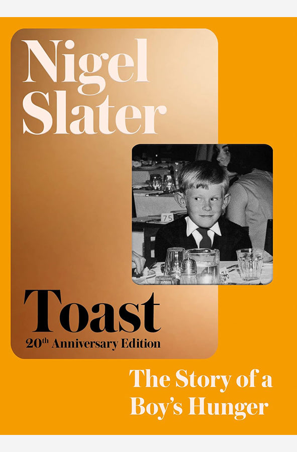 Book cover of Toast: The Story of a Boy's Hunger by Nigel Slater at Wild and the Sage, Galle, Sri Lanka