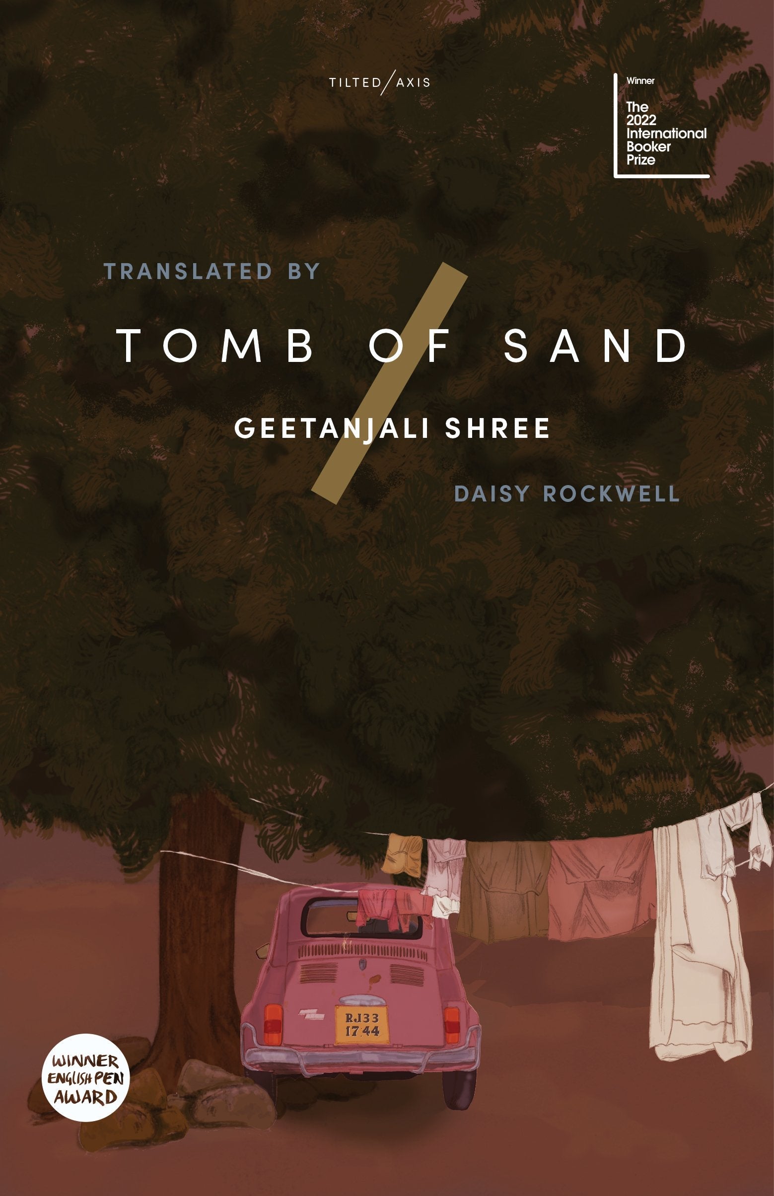 Book cover of Tomb of Sand: Tilted Axis Edition by Geetanjali Shree at Wild and the Sage, Galle, Sri Lanka