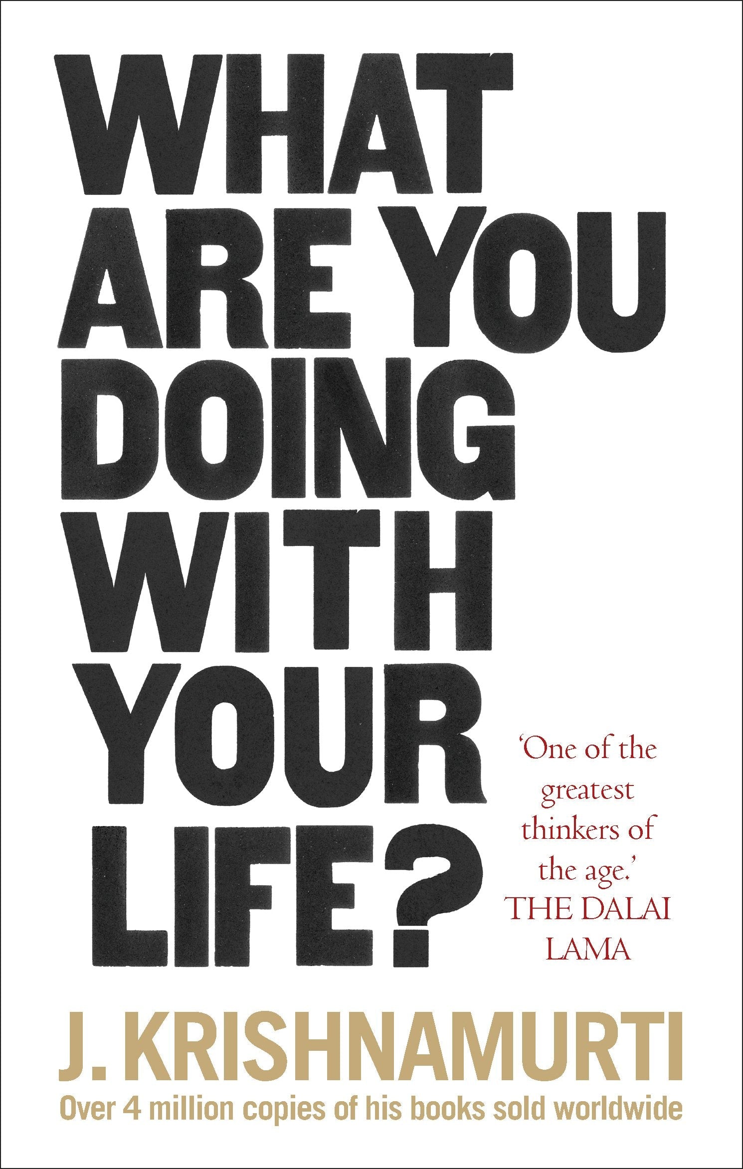Book cover of What are You Doing with Your Life? by J. Krishnamurti at Wild and the Sage, Galle, Sri Lanka