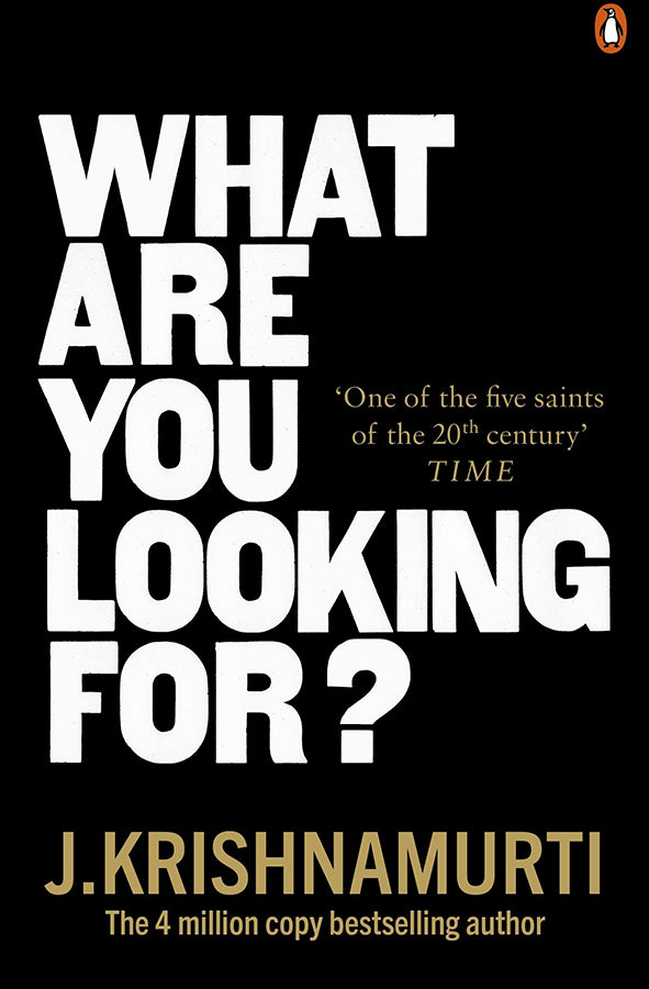 Book cover of What are You Looking for? by J Krishnamurti at Wild and the Sage, Galle, Sri Lanka