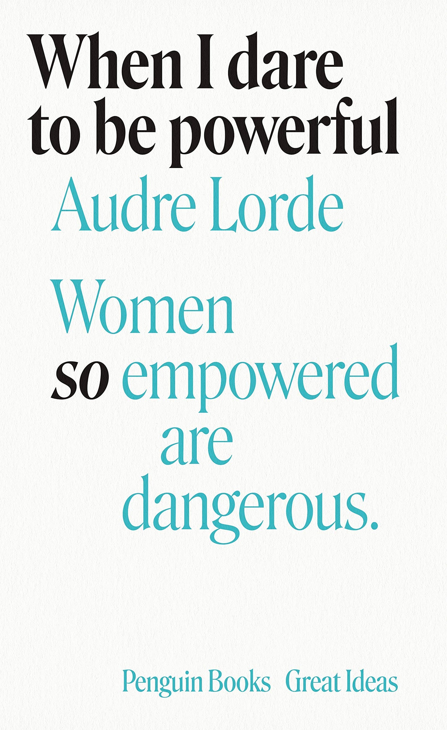Book cover of When I Dare to be Powerful by Audre Lorde at Wild and the Sage, Galle, Sri Lanka