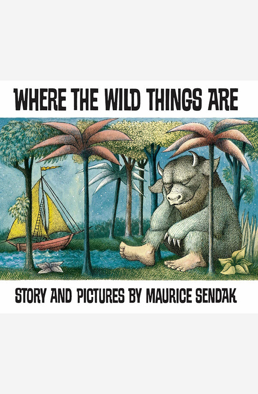 Book cover of Where the Wild Things Are by Maurice Sendak at Wild and the Sage, Galle, Sri Lanka