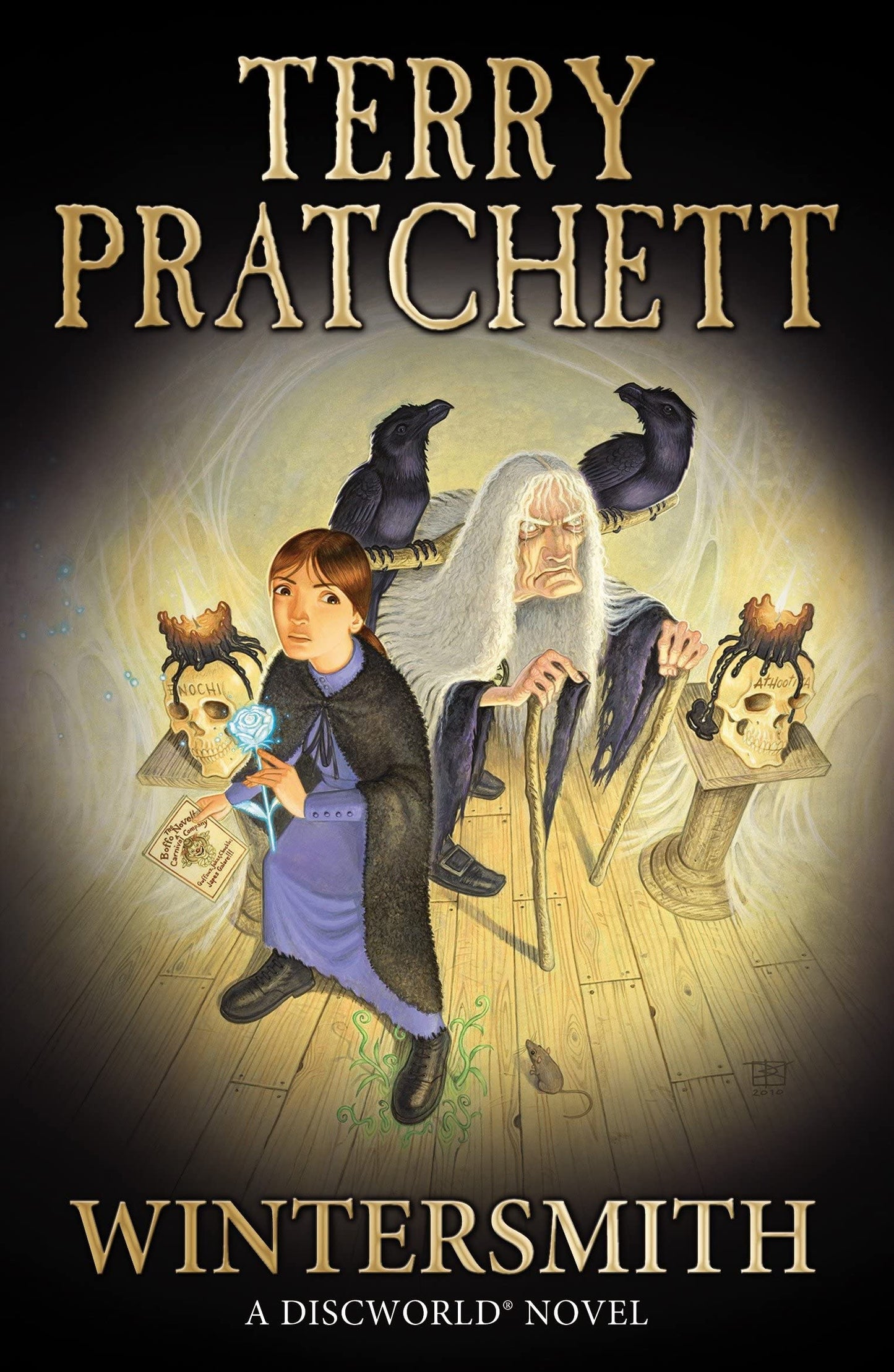 Book cover of Wintersmith by Terry Pratchett at Wild and the Sage, Galle, Sri Lanka